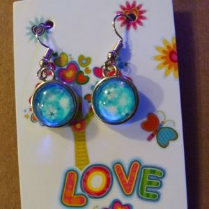 Handmade cabochon earrings